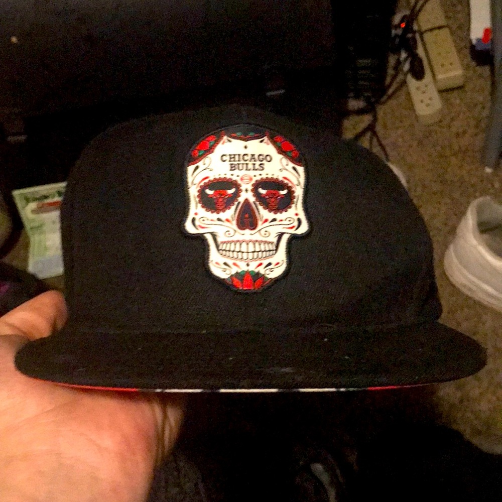 Chicago bulls day of the dead SnapBack hat